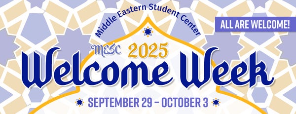 MESC 2025 Welcome Week Header