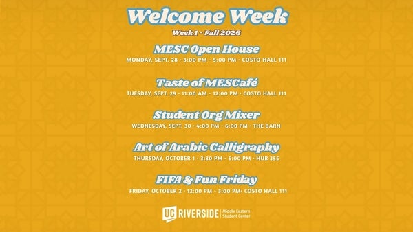 welcome week flyer 2026
